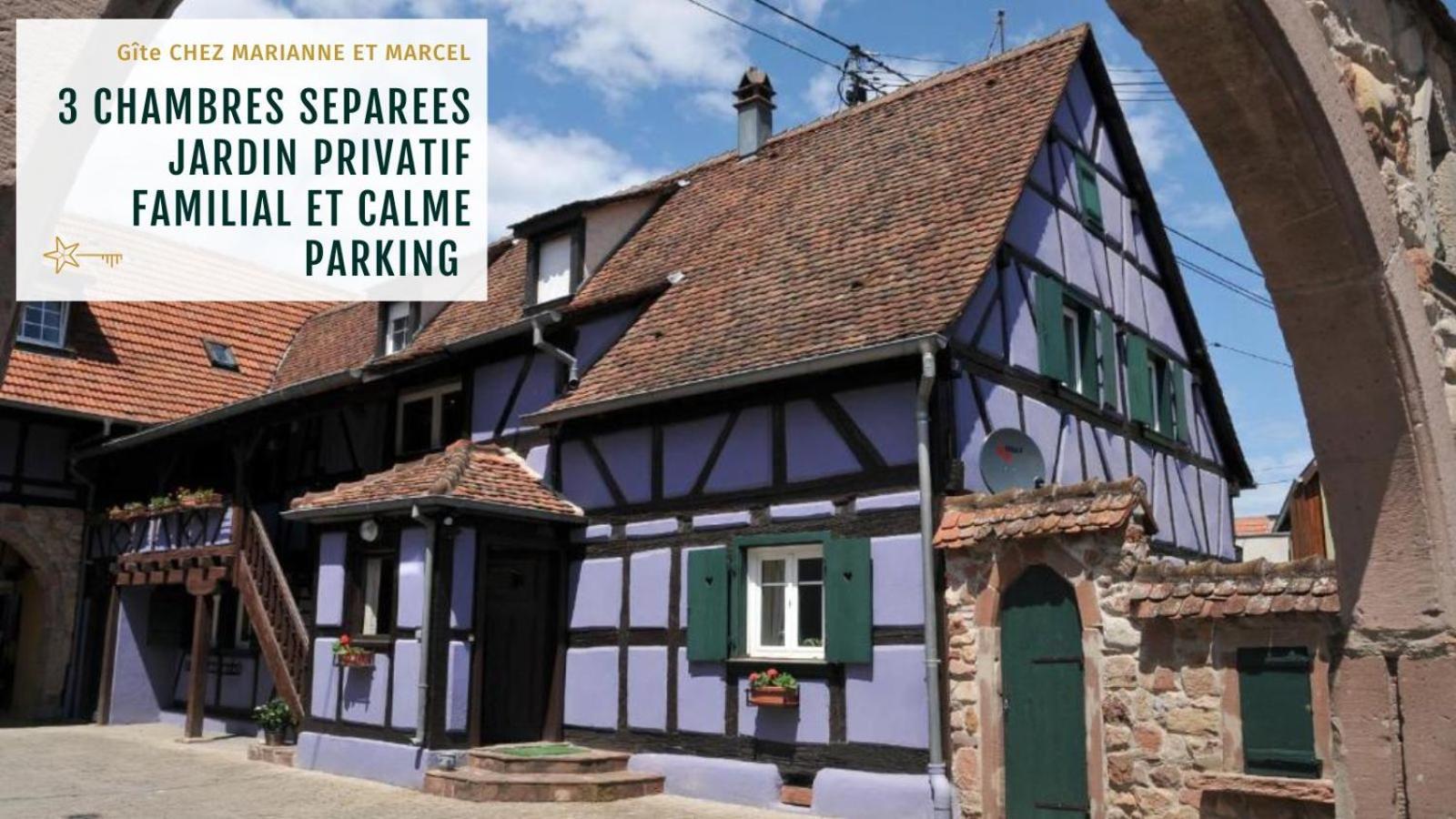 Gite Marcel Et Marianne Jardin Et Parking Privatifs Ebersheim Exteriér fotografie